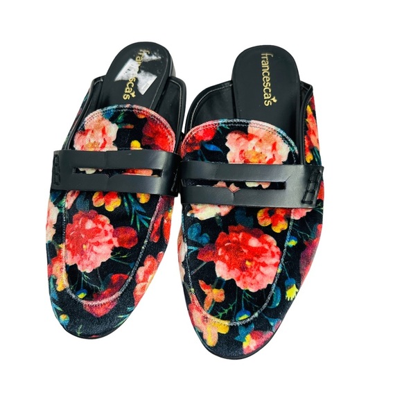 FRANCESCA PAISLEY FLORAL MULES Slip-on Shoes Women’s Size 7 - Picture 4 of 12